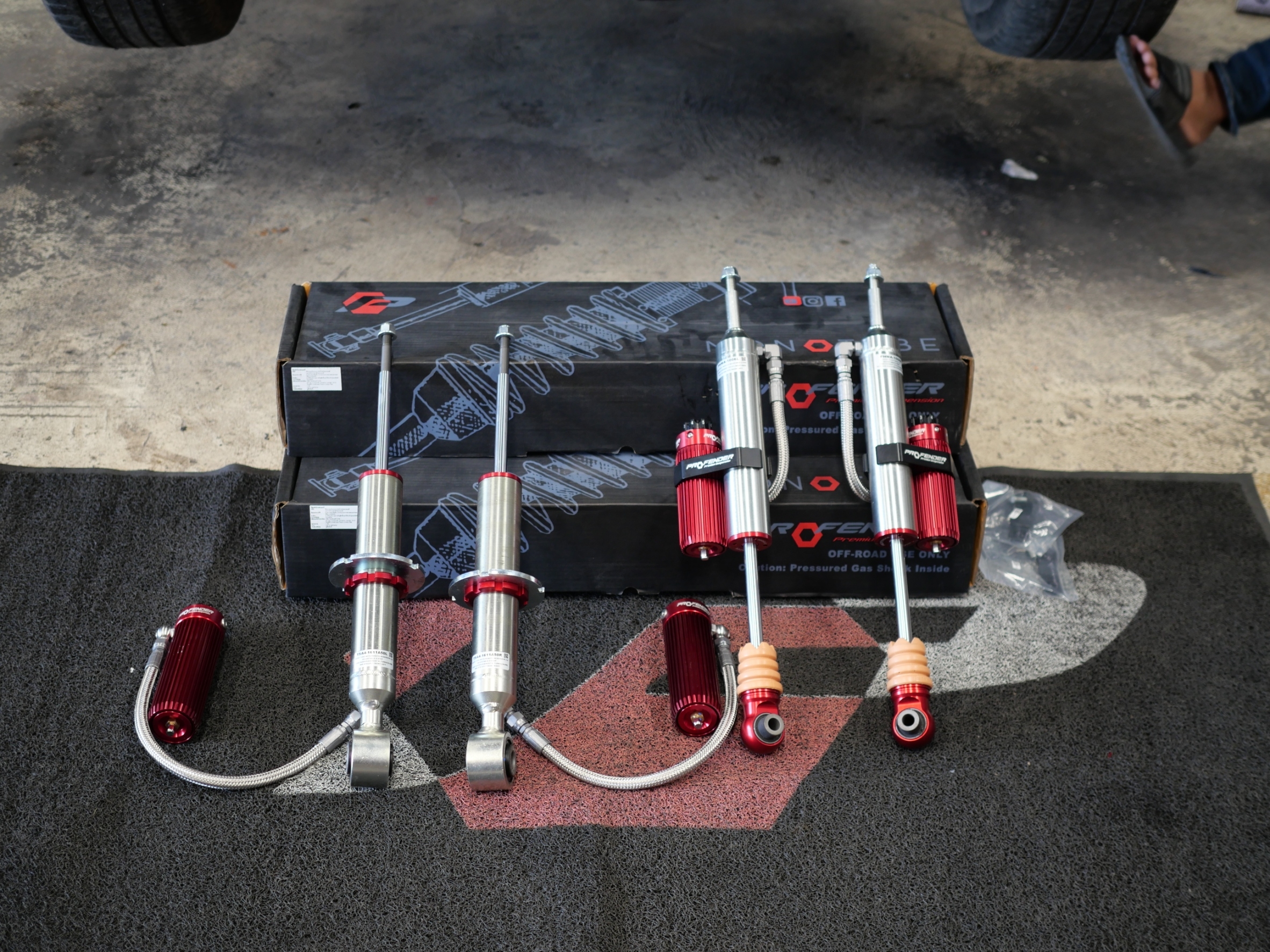 โช๊ค PROFENDER ใส่ EVEREST ปรับนุ่ม8ระดับที่ STEP9