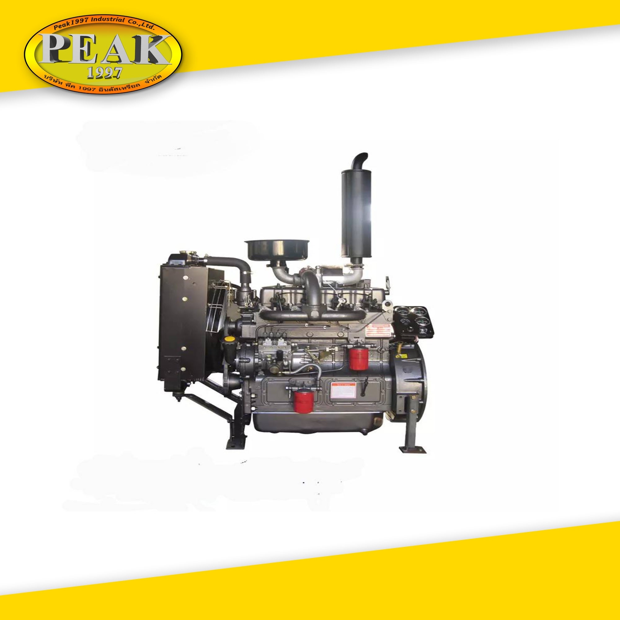 4100ZD เครื่องยนต์ดีเซลขนาด 40 KW. 1500 RPM. 12V. #เครื่องยนต์ประกอบปั๊มน้ำ