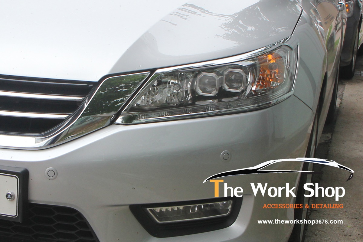 Chrome Head Lamp Cover for Accord All New - โครเมี่ยมแแต่งไฟคู่หน้า