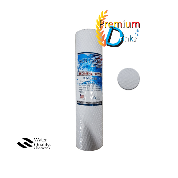 ไส้กรอง pp 5 ไมครอน10นิ้ว (กรองหยาบ) ยี่ห้อ Aquatek Silver
