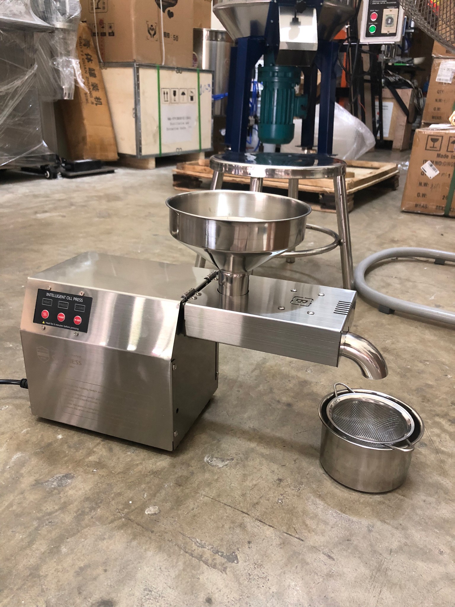 🌈13573 เครื่องสกัดน้ำมัน สแตนเลสไม่เป็นสนิม แบบอัตโนมัติ สำหรับธุรกิจเริ่มต้น SME รุ่น B01