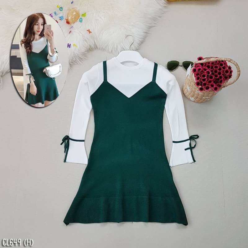 เดรสไหมพรมน่ารัก