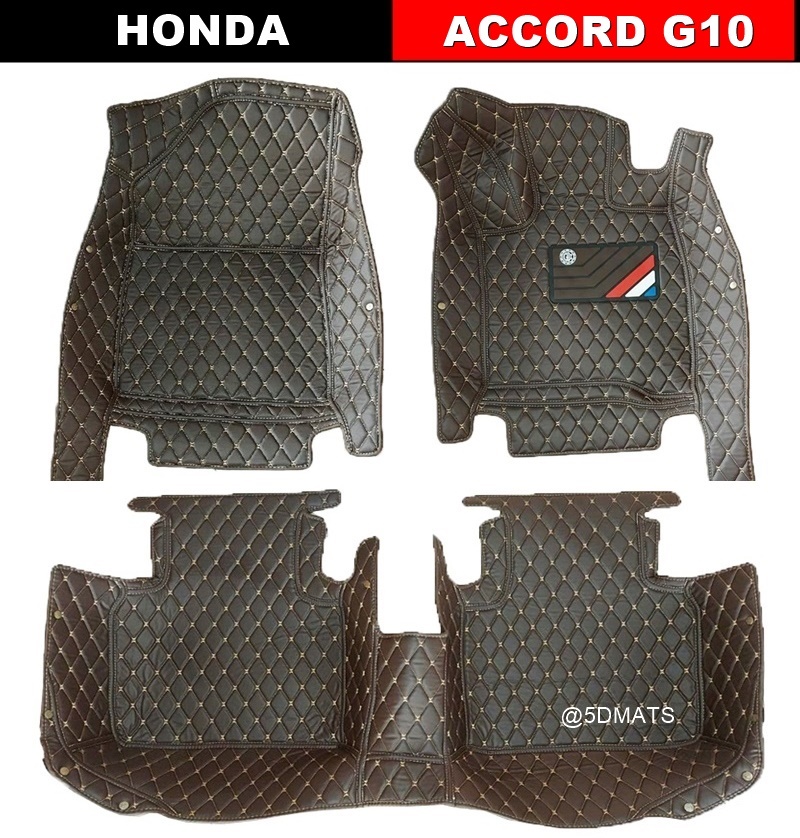 พรมปูพื้นรถยนต์ 6D HONDA ACCORD G10 (2019-24) พรม6D QX สวยงาม เข้ารูป เต็มคัน 3ชิ้น