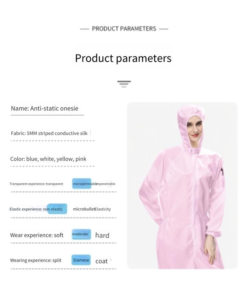 ชุดหมีป้องกันไฟฟ้าสถิตสำหรับโรงงาน ชุดโรงงาน 👷♀️👷♂️ BRT-011