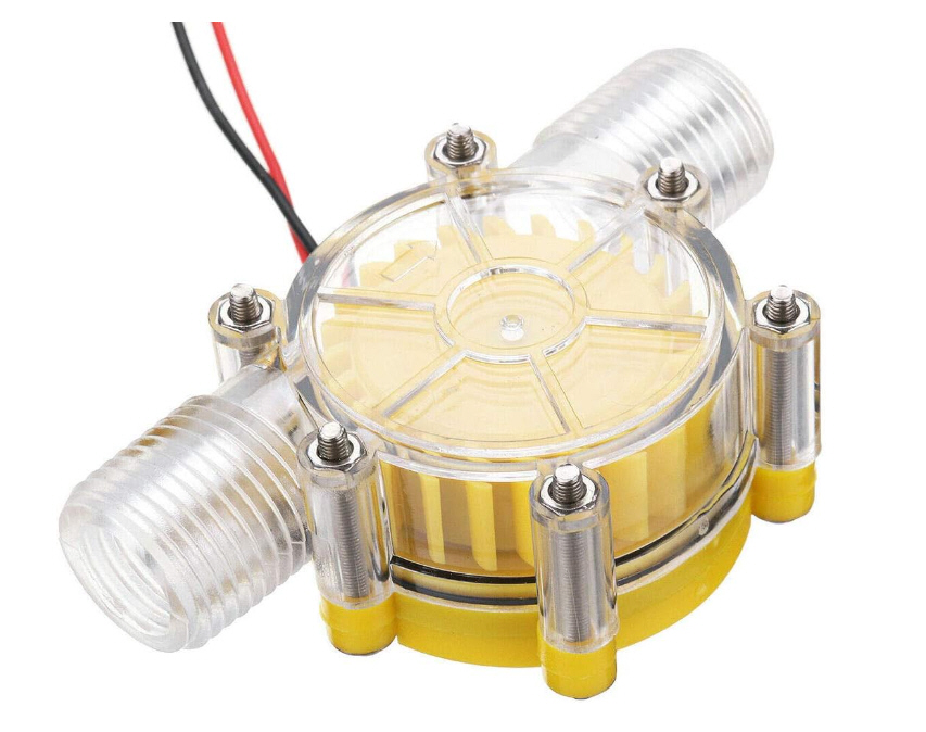 โมดูลกำเนิดไฟฟ้าพลังงานน้ำ แรงดัน 12V (Water Flow Generator Turbine/Micro Hydro Generator) F50-12V