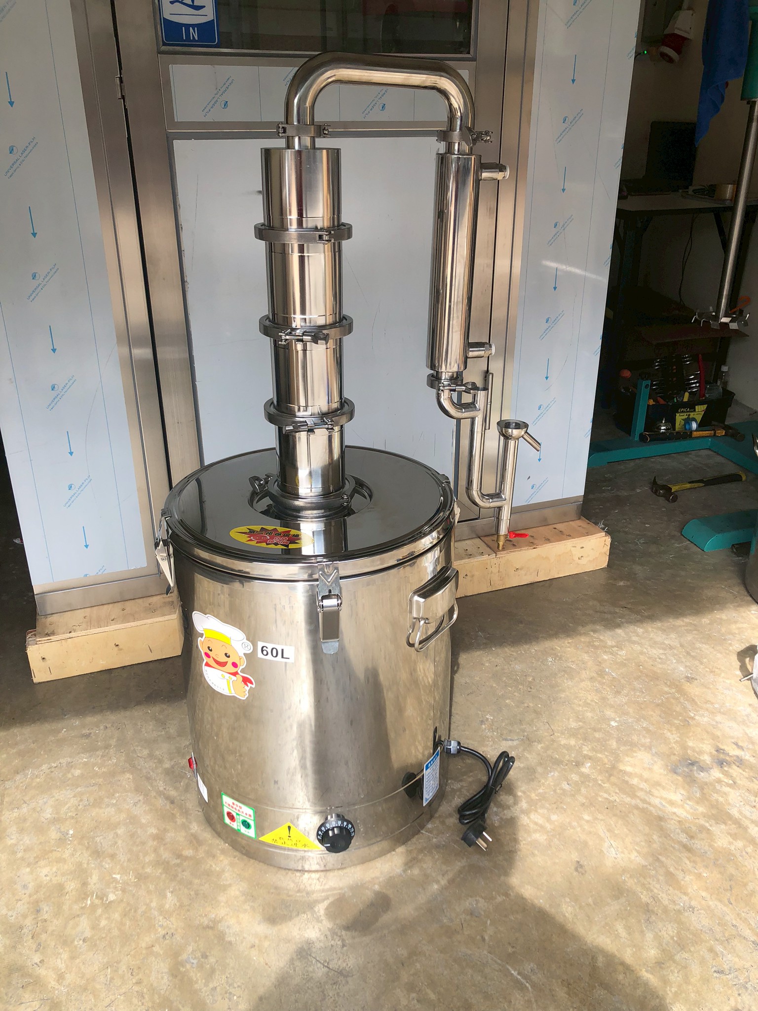 🌈15612 YANTAI เครื่องสกัด เครื่องกลั่นน้ำและน้ำมันสมุนไพร (ใช้ไฟฟ้า) Pot still