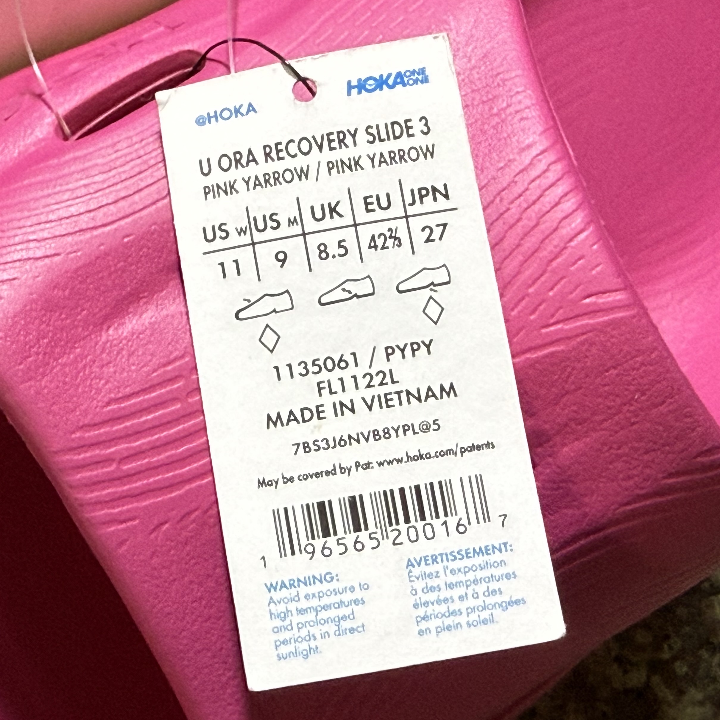 รองเท้า HOKA Ora Recovery Slide 3 ‘Pink Yarrow’ (M8/9/10US)