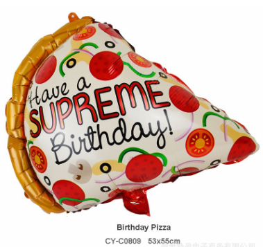 Pizza Birthday /ฟอยวันเกิดลายพิซซ่า