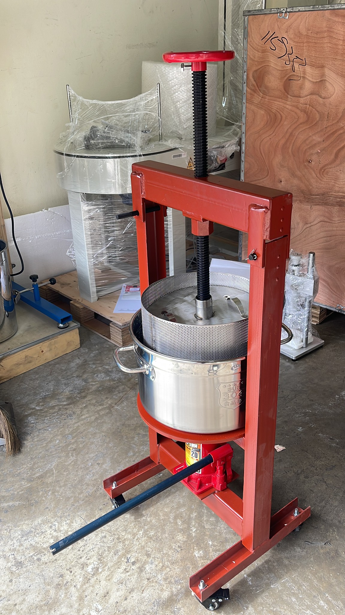 JJX-01 เครื่องกดน้ำมันหมู เครื่องคั่นน้ำผลไม้ 9L/14L/22L/98L