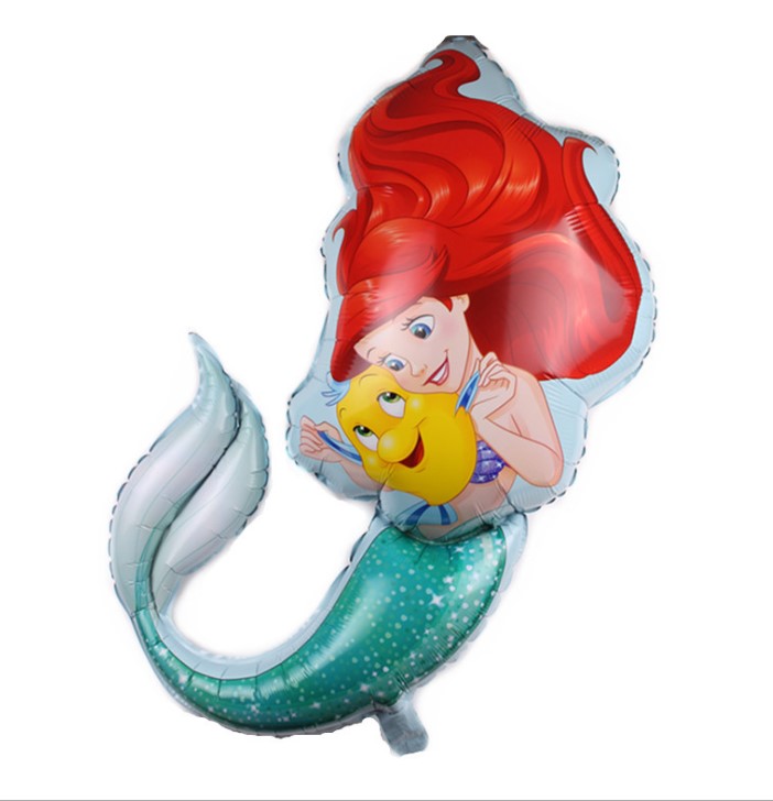 ลูกโป่งนางเงือกแอเรียล /Ariel littleMermaid Foil Balloon
