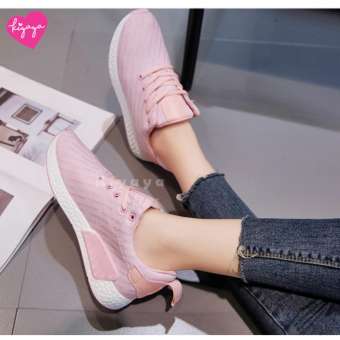 Kiyaya (best seller) | Comfort รองเท้าผ้าใบแฟชั่นผู้หญิง รองเท้าผ้าใบใส่ออกกำลังกาย รุ่น TP-SN12-ดำ | ชมพู | ขาว