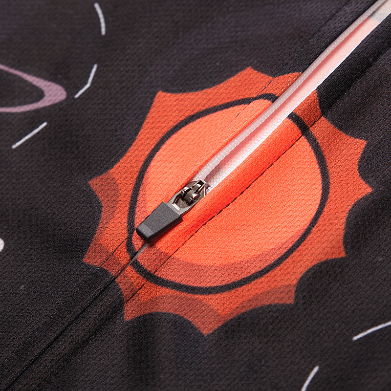 เสื้อจักรยานแขนสั้น Moxilyn 18 (03) สีดำลายจุดขาว