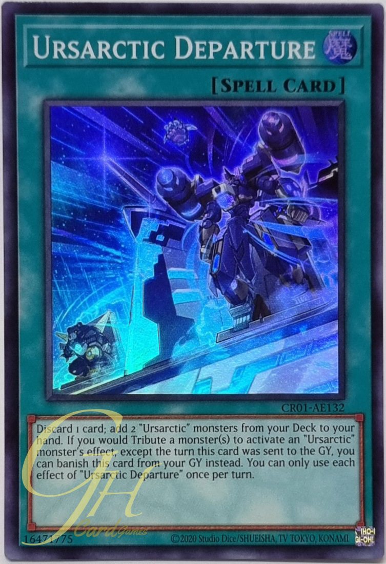 Yugioh [CR01-AE132] Ursarctic Departure (Super Rare)