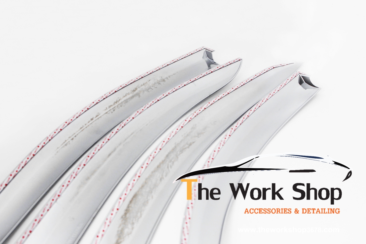 Chrome Door Visor for Sonic 4 door ( กันสาดโครเมี่ยม )