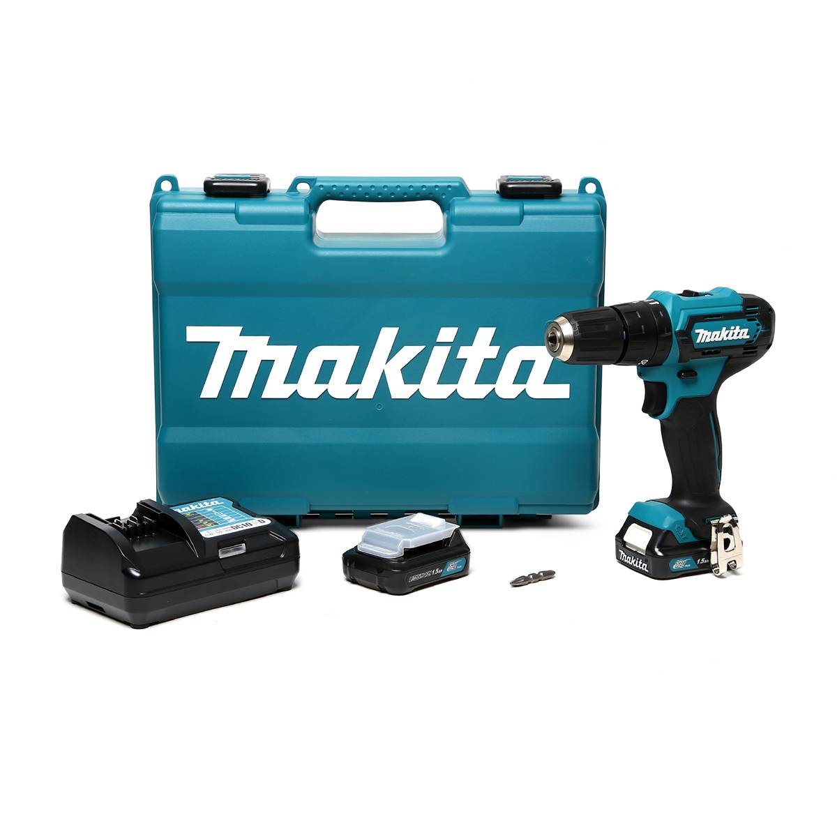 Makita MAKITA สว่านกระแทกไร้สาย 12 โวลต์ ขนาด 10 มม. (3/8 นิ้ว) รุ่น HP333DWYE แรงบิดหมุน 28 นิวตันเมตร รวมแบตเตอรี่-แท่นชาร์จ (มากีต้า)