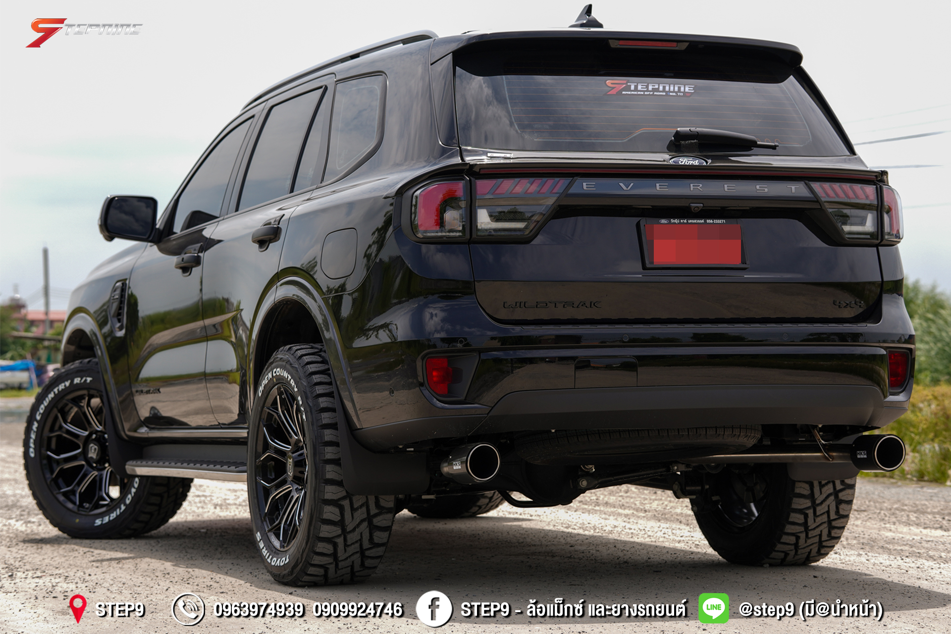 FORD EVEREST NEXTGEN ทรงมาเฟียช่วงล่างเดิม ท่อคู่ออกข้างซ้าย-ขวา