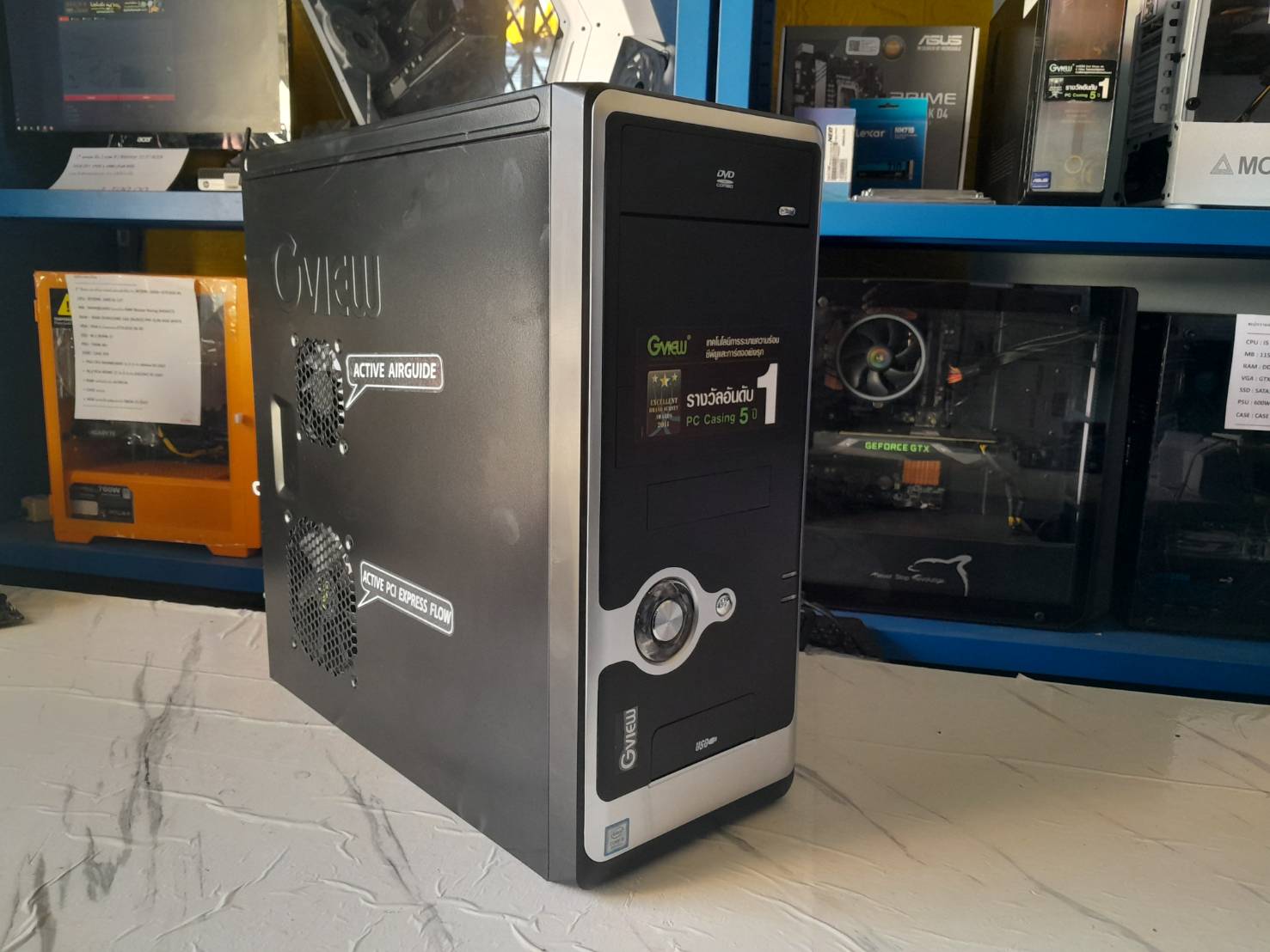 *มือ 2 สภาพใหม่ สวยครับ* เคสเปล่า + POWER GVIEW 550W