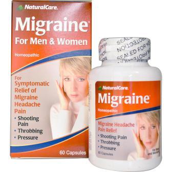 Natural Care, Migraine, For Men and Women, 60 Capsules