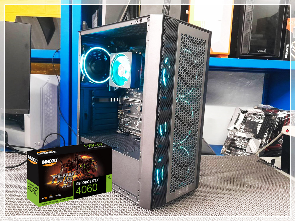 คอมสเปคเล่นเกมส์ RYZEN7 2700X +RTX4060 8G