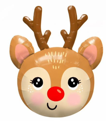 ลูกโป่งกวางเรนดียร์ / Deer Foil Balloon