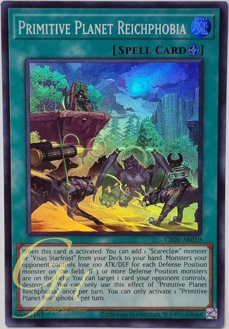 Yugioh [CR01-AE059] Primitive Planet Reichphobia (Super Rare)