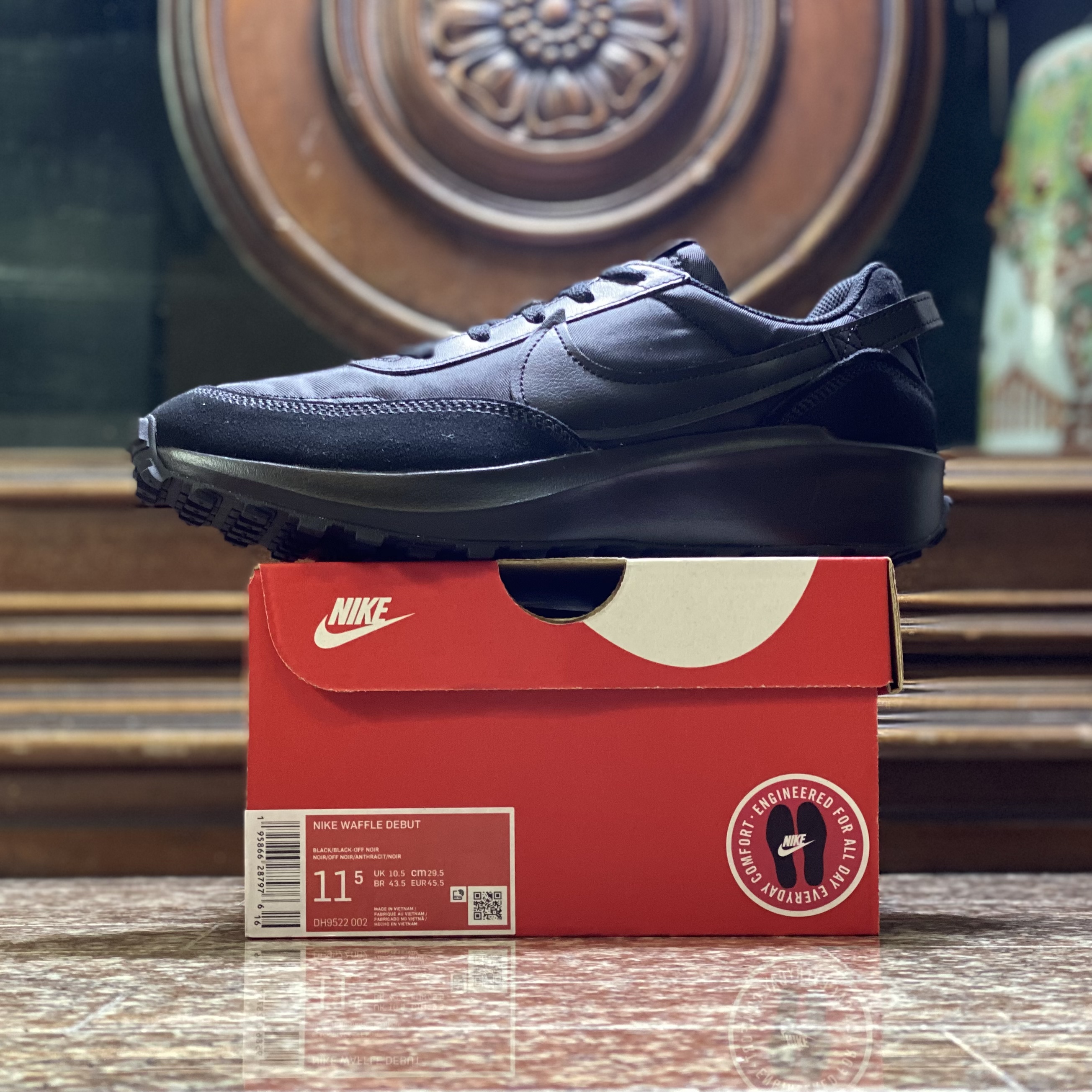รองเท้า Nike Waffle Debut ‘TripleBlack’ (M8/9.5/10US)