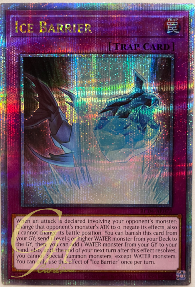 Yugioh [RC04-AE072] Ice Barrier (Quarter Secret Rare)
