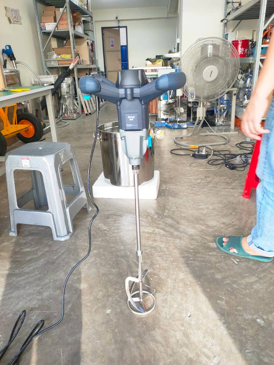 🌈(12442) เครื่องปั่นผสม แบบมือถือ mixer machine รุ่น R6201B Burley