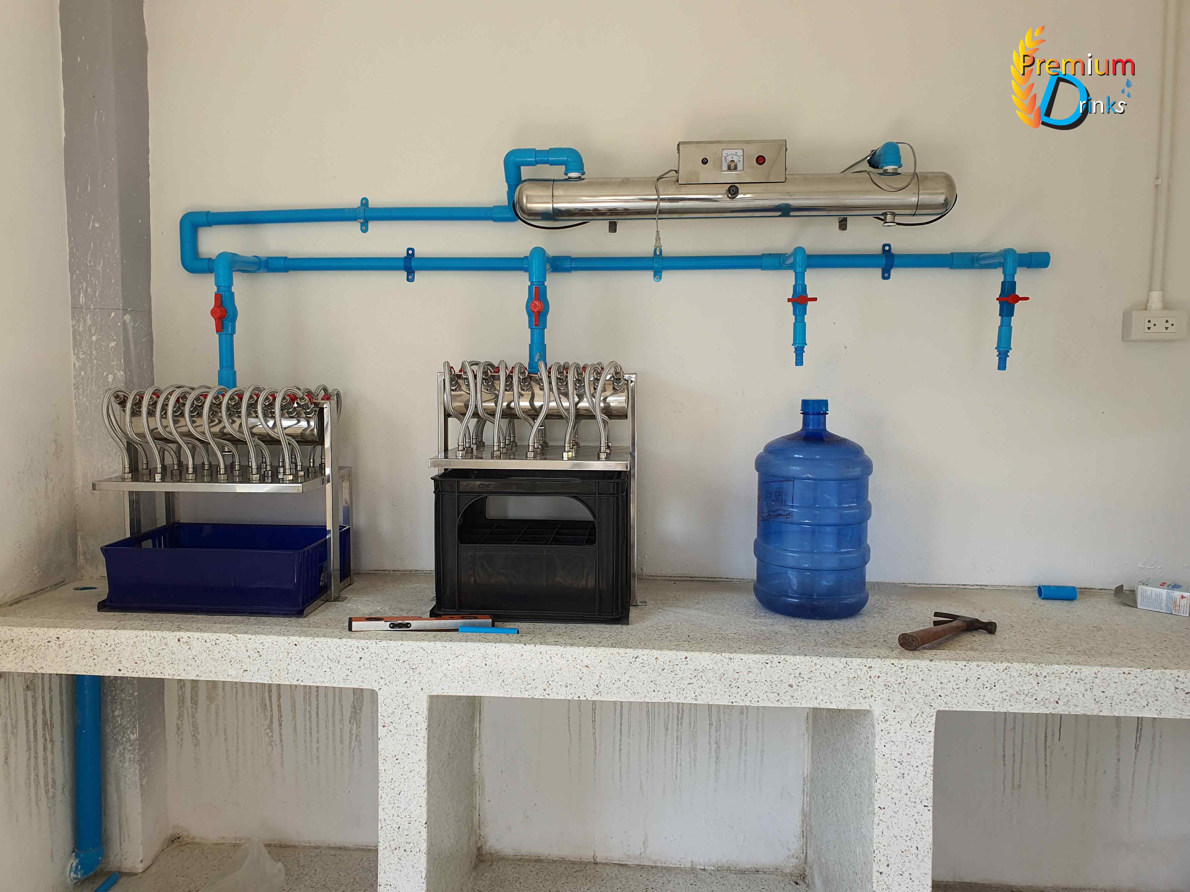 ชุดผลิตน้ำดื่มจำหน่าย ระบบ RO+UV กำลังการผลิต24,000 ลิตรต่อวัน พร้อมติดตั้ง