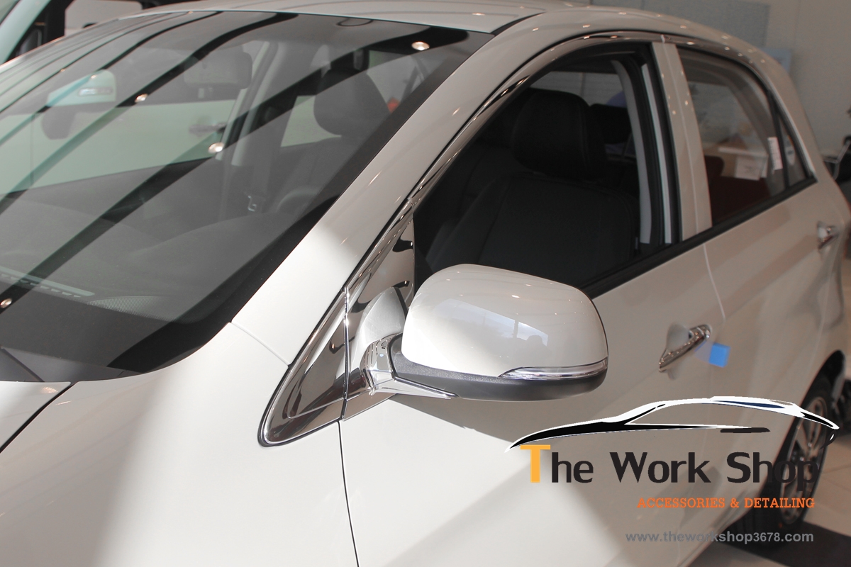 A Pillar Molding for Picanto ( ชุดโครเมี่ยมแต่งฐานกระจก )