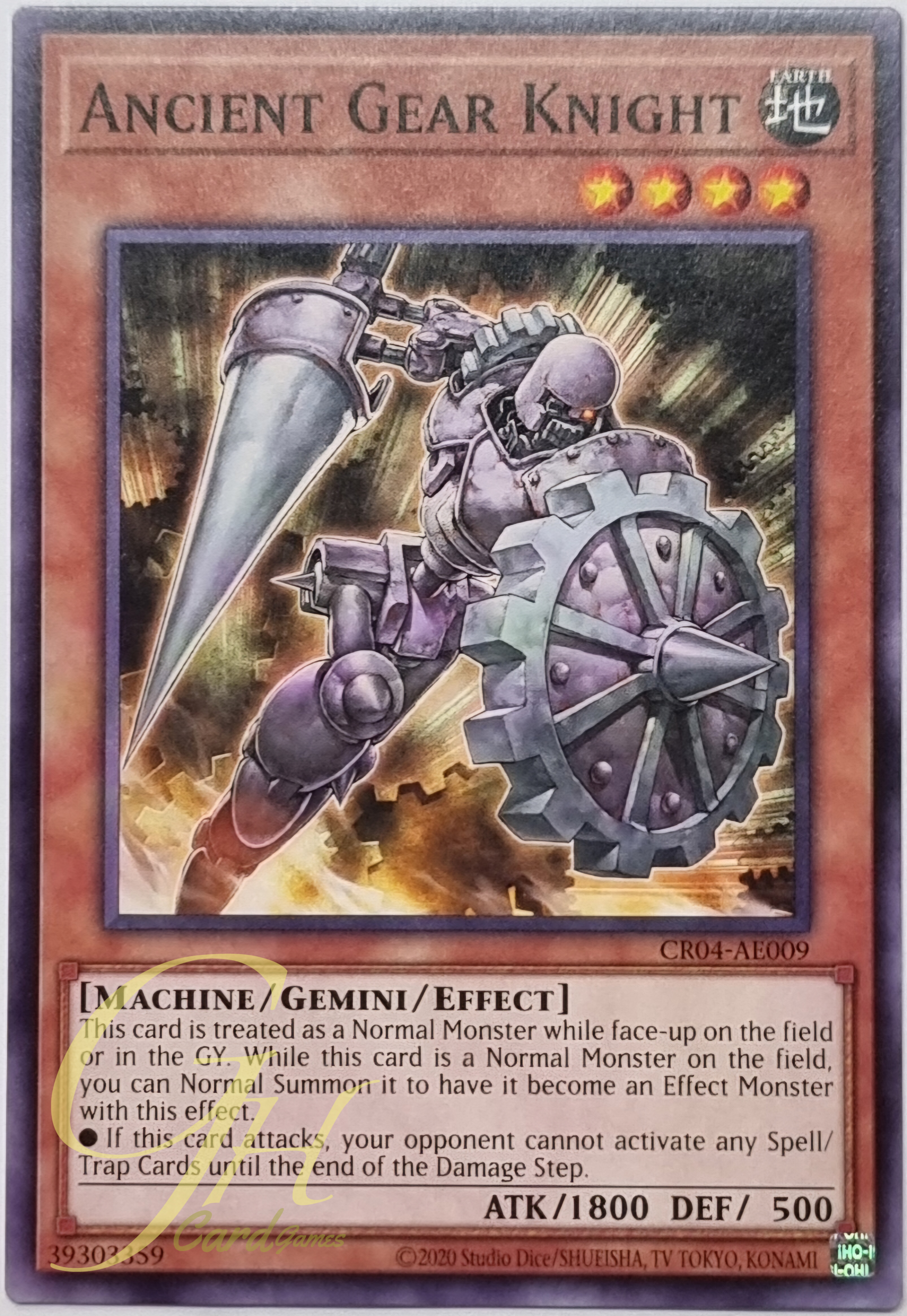Yugioh [CR04-AE009] Ancient Gear Knight (Common)