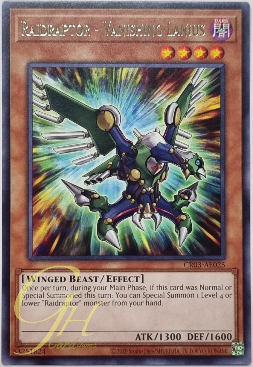 Yugioh [CR03-AE025] Raidraptor - Vanishing Lanius (Rare)