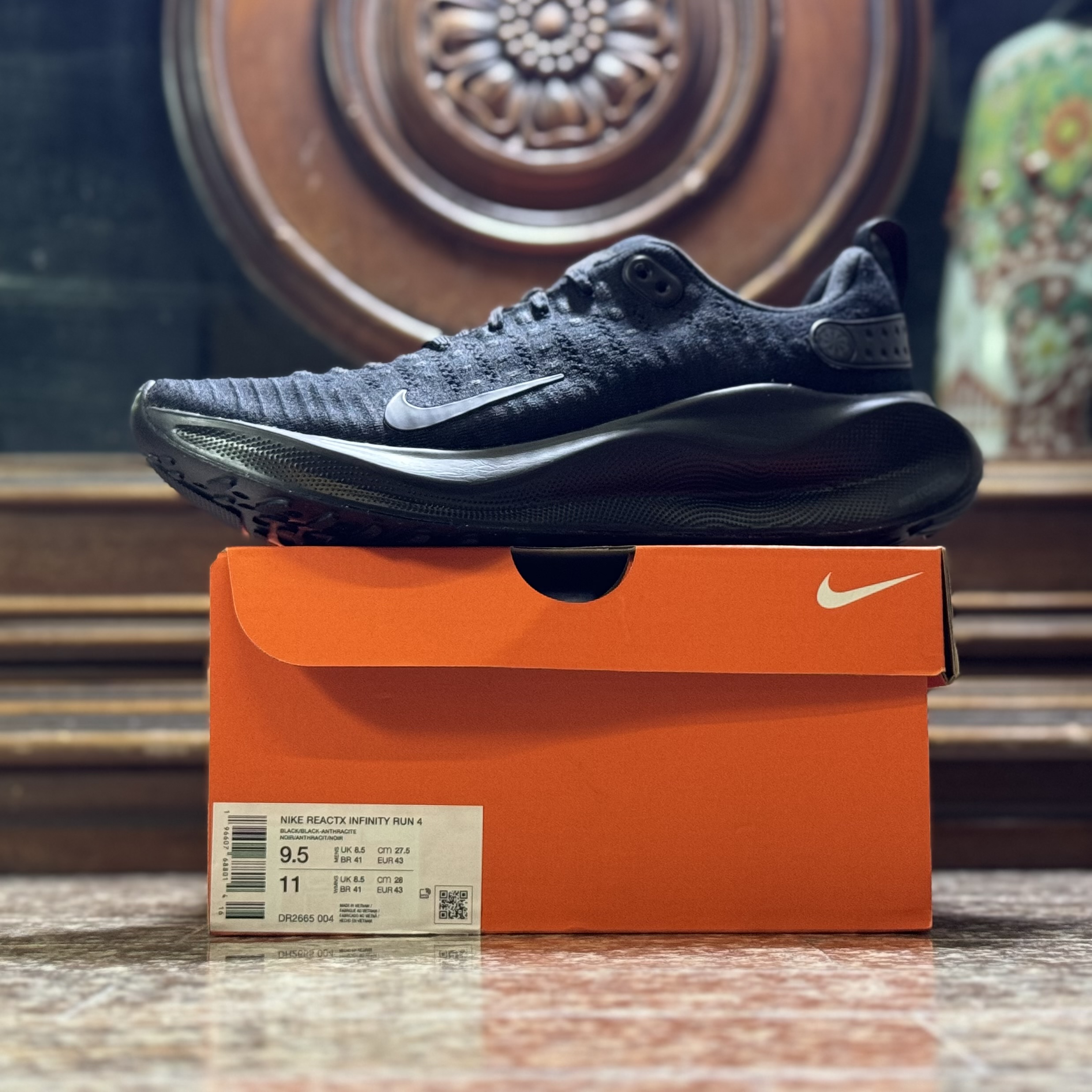 รองเท้าวิ่ง Nike ReactX Infinity Run 4 ‘TripleBlack’ (M8.5/9/9.5US)