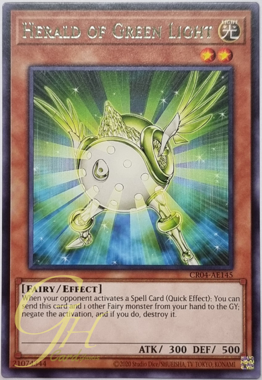Yugioh [CR04-AE145] Herald of Green Light (Rare)