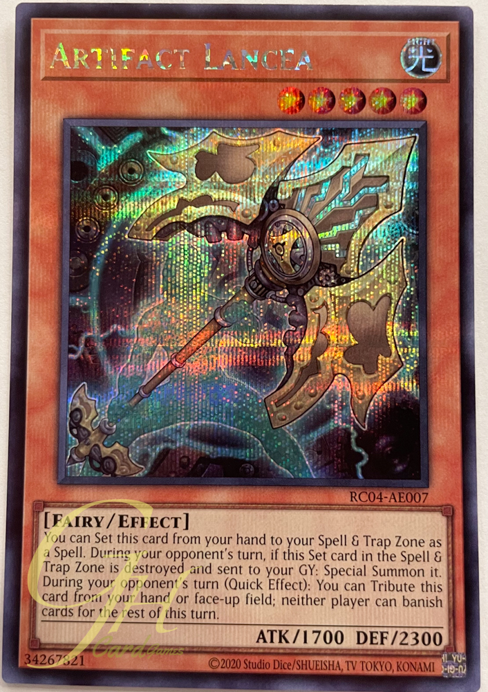 Yugioh [RC04-AE007] Artifact Lancea (Secret Rare)