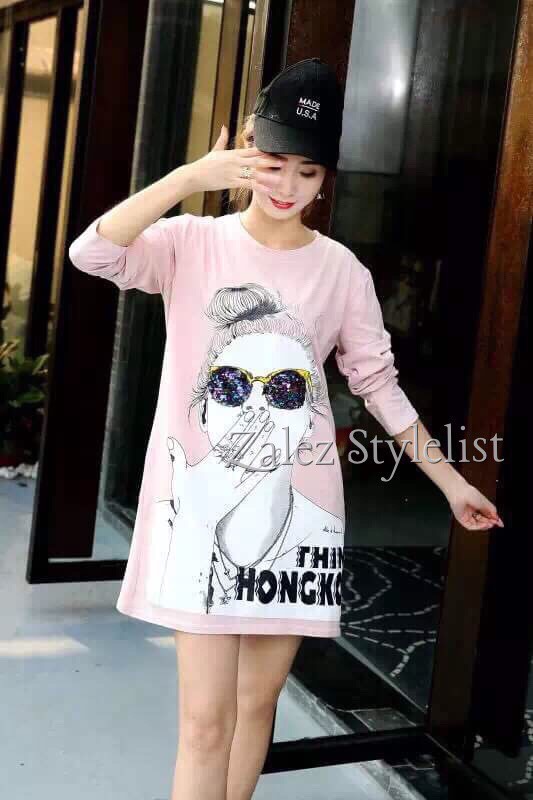 เสื้อสกรีนลายคนใส่แว่น