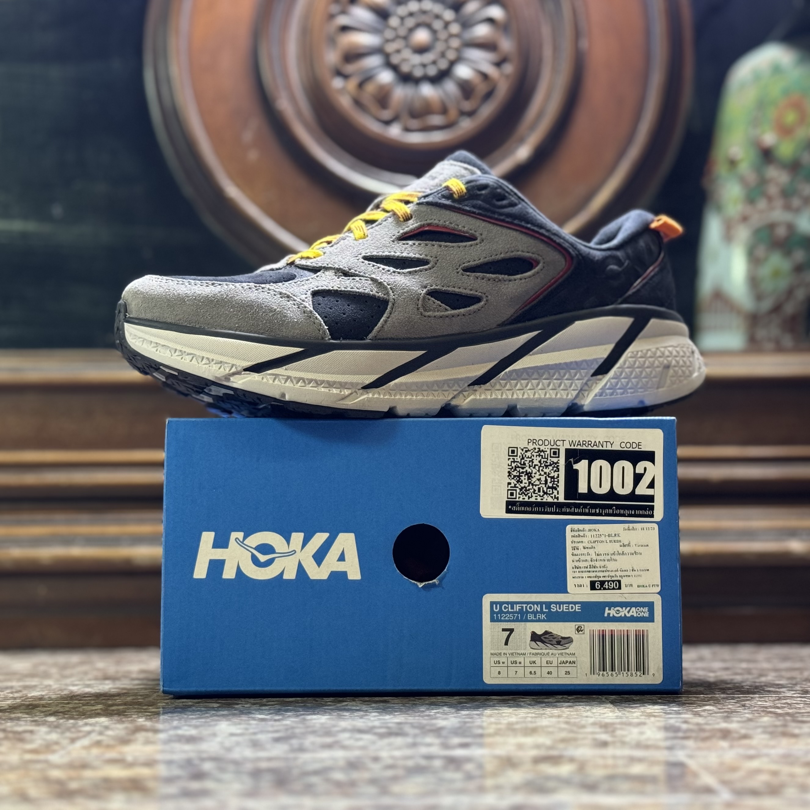 รองเท้า HOKA Clifton L Suede ‘Lunar Rock’ EXCLUSIVE (M5.5-11US)