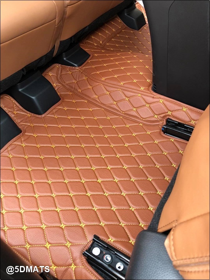 พรมปูพื้นรถยนต์6D ISUZU MU-X 2021 พรมหนัง6D เกรดA 12มิล เต็มคัน 9ชิ้น