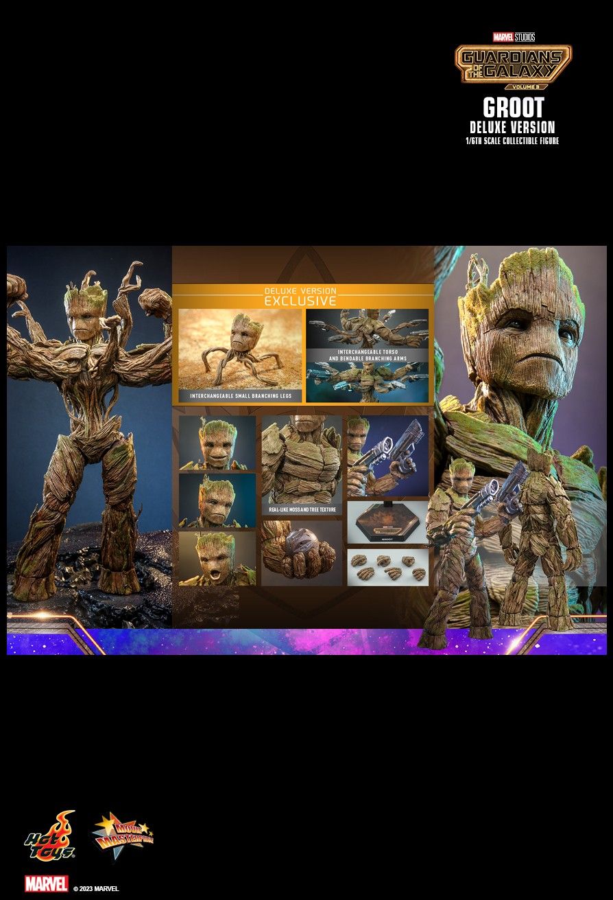 HOT TOYS MMS707 Guardians of the Galaxy Vol. 3 - Groot (Deluxe Version)