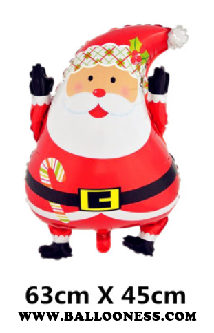 ลูกโป่งฟอยซานต้าครอส Santa Foil Balloon