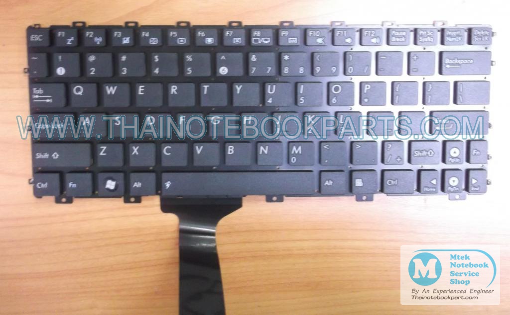 MT06770 คีย์บอร์ดโน๊ตบุ๊ค ASUS US Black Keyboard for Eee PC 1015PEM 1015PX 1015PE 1015PN 1015T (สีดำ สินค้าใหม่ แป้นพิมพ์ English) 1