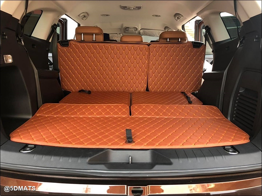 พรมปูพื้นรถยนต์6D ISUZU MU-X 2021 พรมหนัง6D เกรดA 12มิล เต็มคัน 9ชิ้น