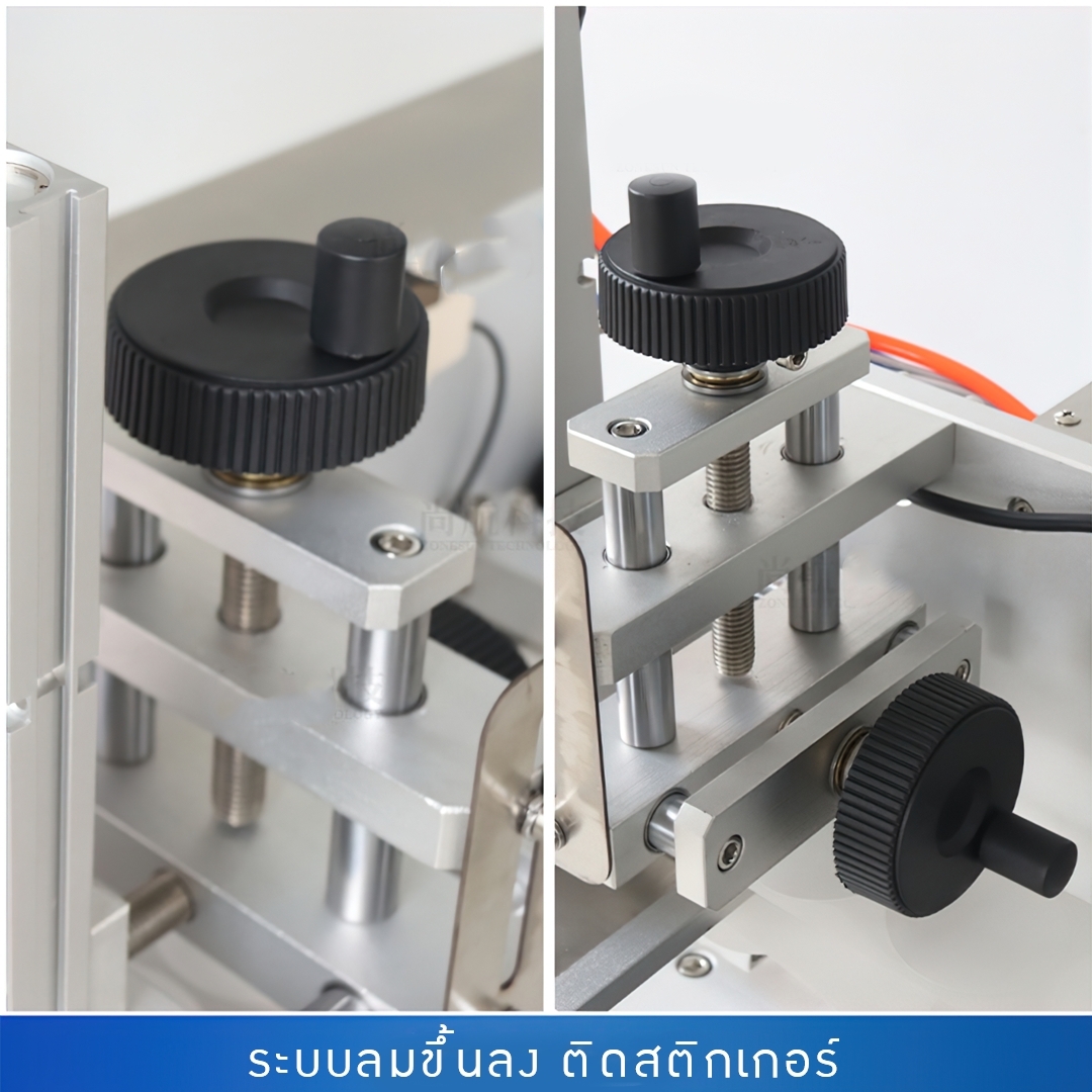 เครื่องติดฉลากแบบกึ่งอัตโนมัติ สำหรับผิวเรียบ ฝากระปุก กล่อง กระป๋อง ทรงเหลี่ยม TB60