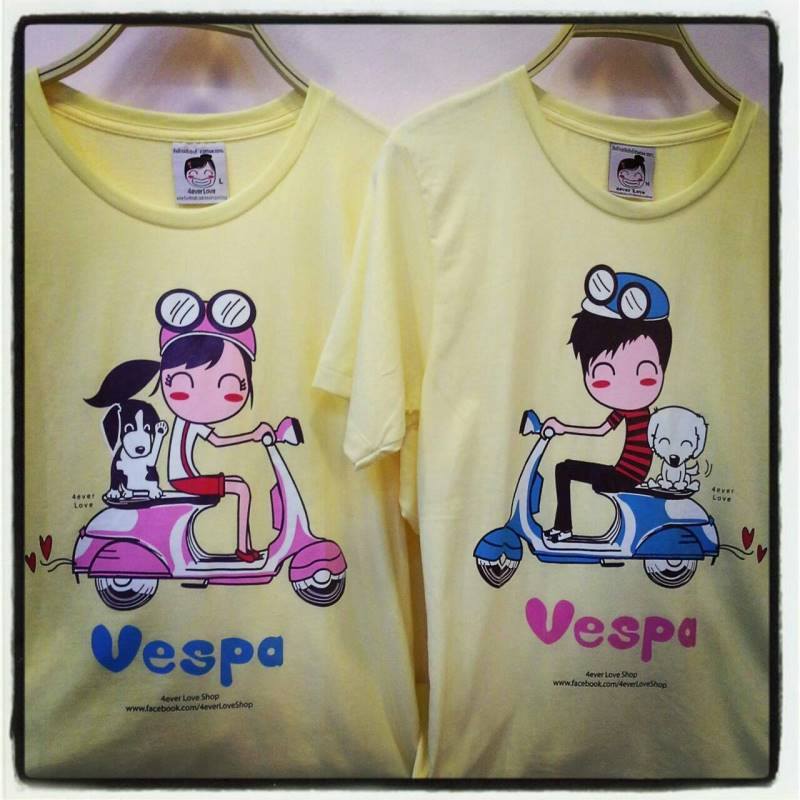เสื้อครอบครัวลายเวสป้า