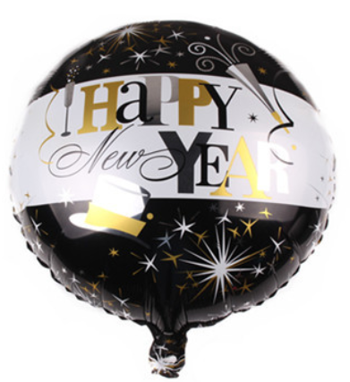 ลูกโป่งฟอยHappy New Year 18นิ้ว (45*45 cm)