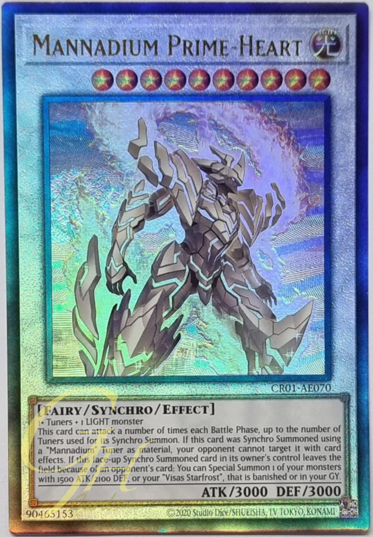Yugioh [CR01-AE070] Mannadium Prime-Heart (Ultimate Rare)