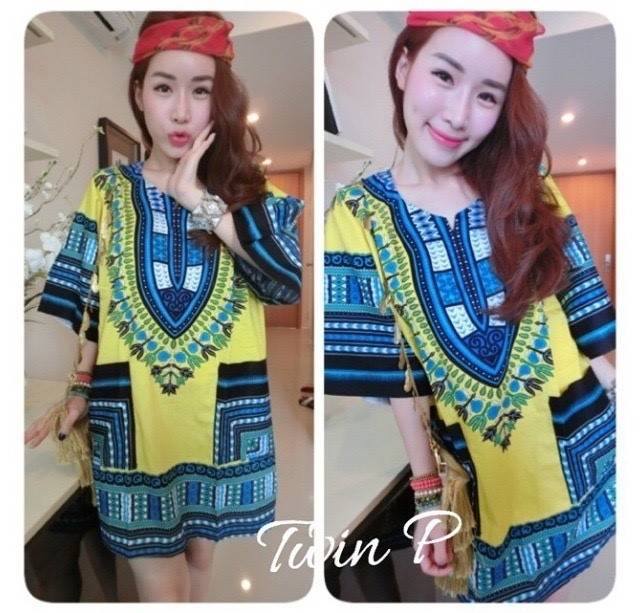 เดรสโบฮีเมียนทรงปล่อย