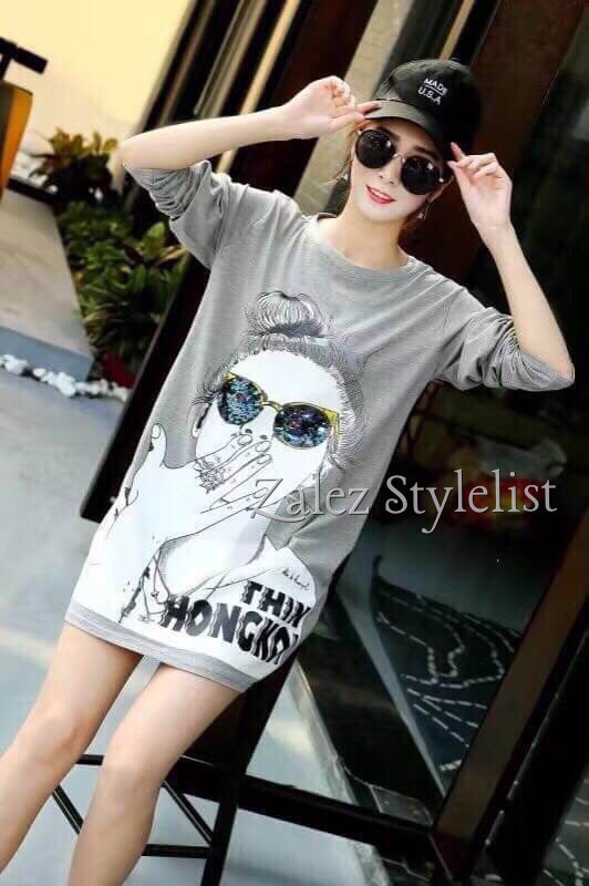 เสื้อสกรีนลายคนใส่แว่น