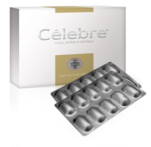 CELEBRE PE SOFTGEL รกแกะบริสุทธิ์ ผสานคุณค่า คอลลาเจนจากปลาทะเล จากสวิสฯ 30 เม็ด
