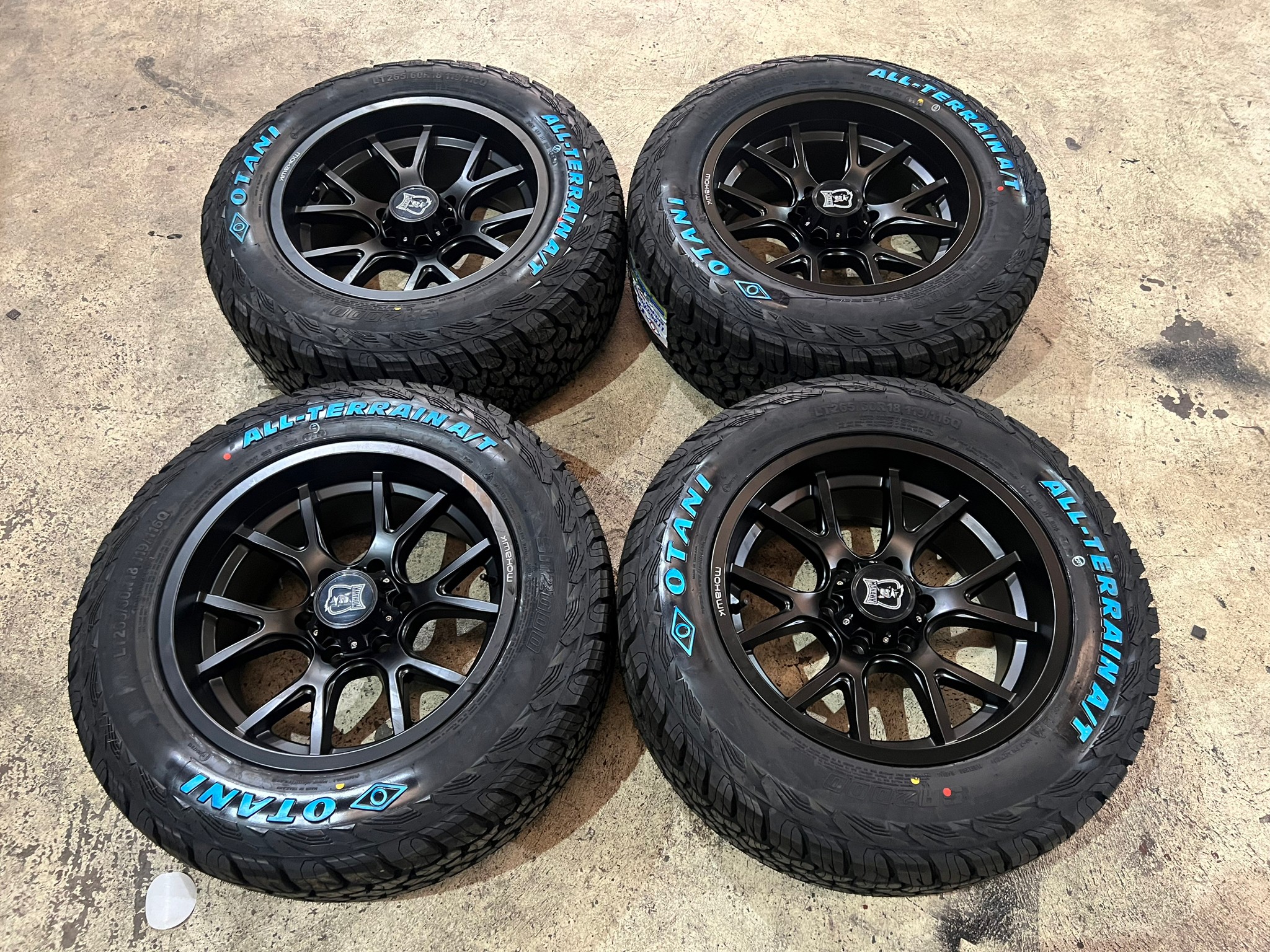 ส่งตจว. ส่งทั่วประเทศไทย ล้อ WP910 18X9 6XQ29.7 ET 0 MB ยาง OTANI 265/60R18 SA2000